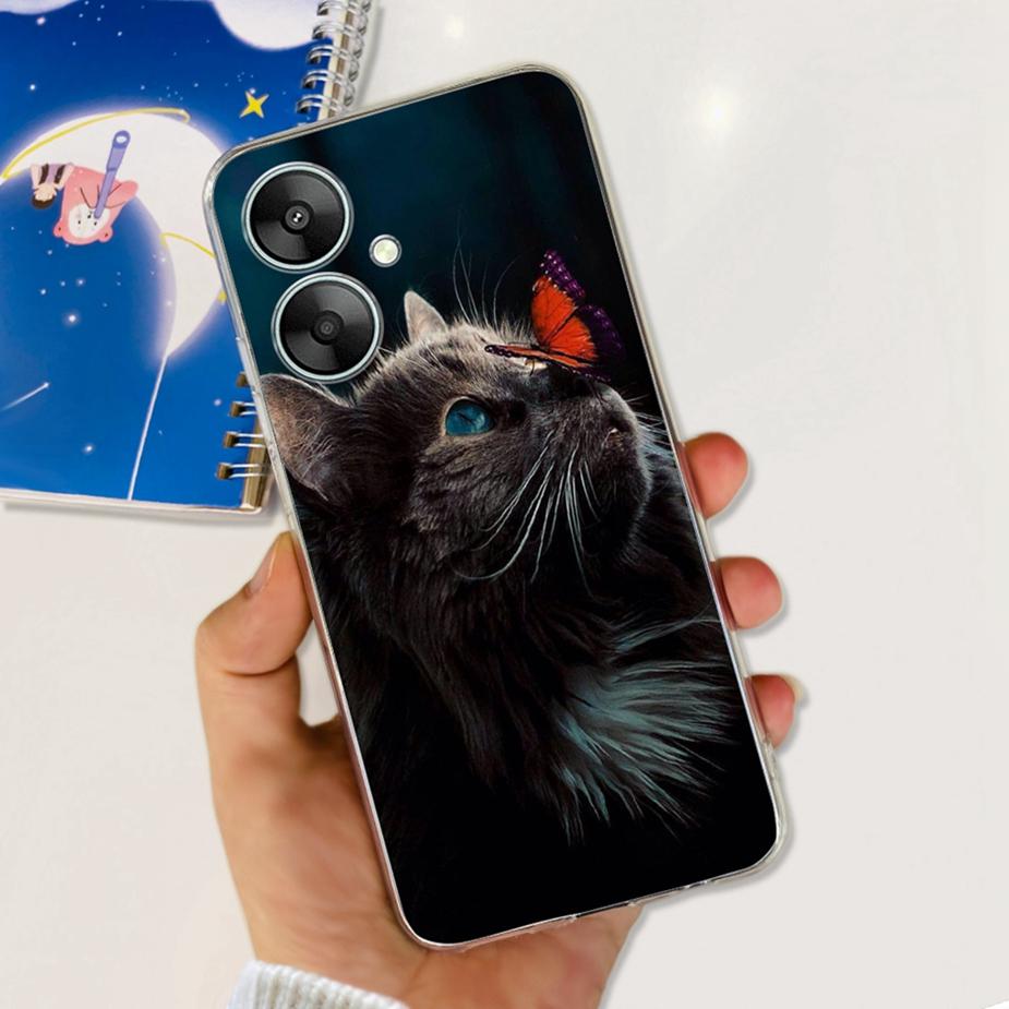 For Xiaomi Redmi 13C 5G Case Redmi 13R Stylish Painted Back Cover Soft Silicone Phone Case For Redmi 13R Redmi13C 5G Fundas Capa