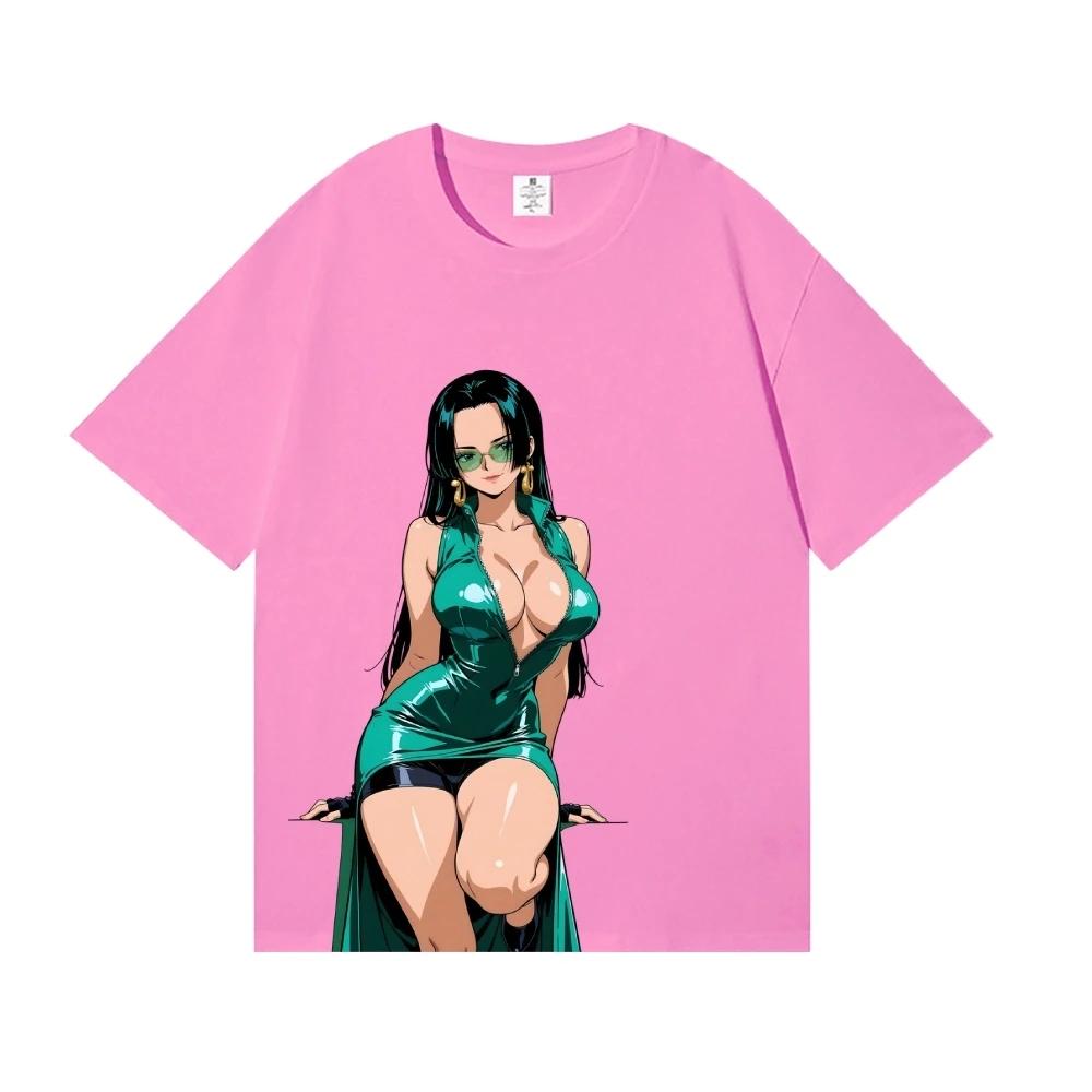 One Piece Boa Hancock Japanese Style Classic Tee High-quality Streetwear Men's Clothing Women's Clothing 2026 New Summer T Shirt