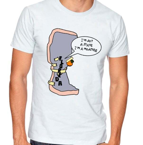 

I m not a state, I m a monster funny Florida t shirt tee 2XL