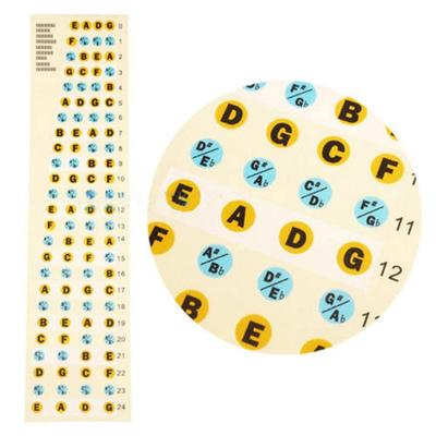 Guitar Fretboard Stickers Bass Fret Note Decals Beginners Learning Music Lesson
