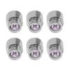 6PCS Guitar Barrel Switch Tip 5 Way Round Retro Plastic Silver Electric Guitar Pickup Switch Knob