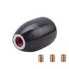 Car Modification Accessories Carbon Fiber Gear Shift Knob Oval Gear Shift Knob Carbon Texture Shifter Gear Handle Universal