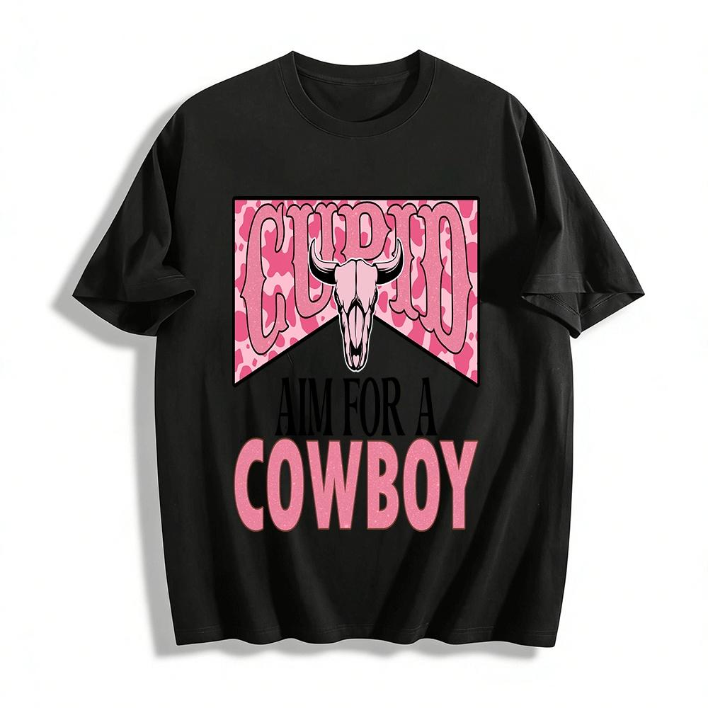Cupid Aim For A Cowboy Pure cotton T-shirt XXS