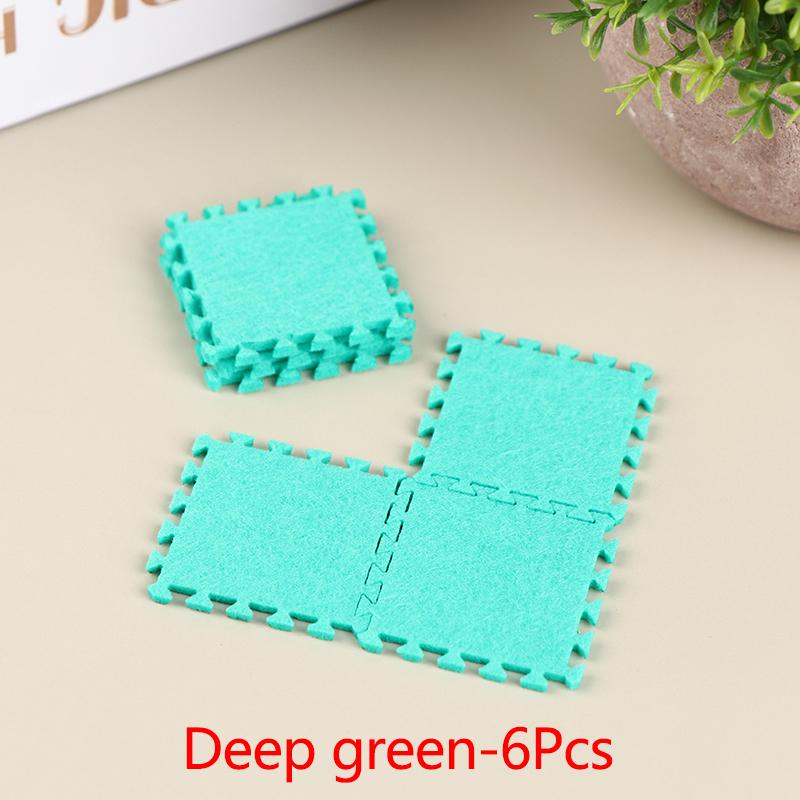 6Pcs 1:12 Dollhouse Miniature Rug Carpet Multicolor Mat Model Furniture Decortoy