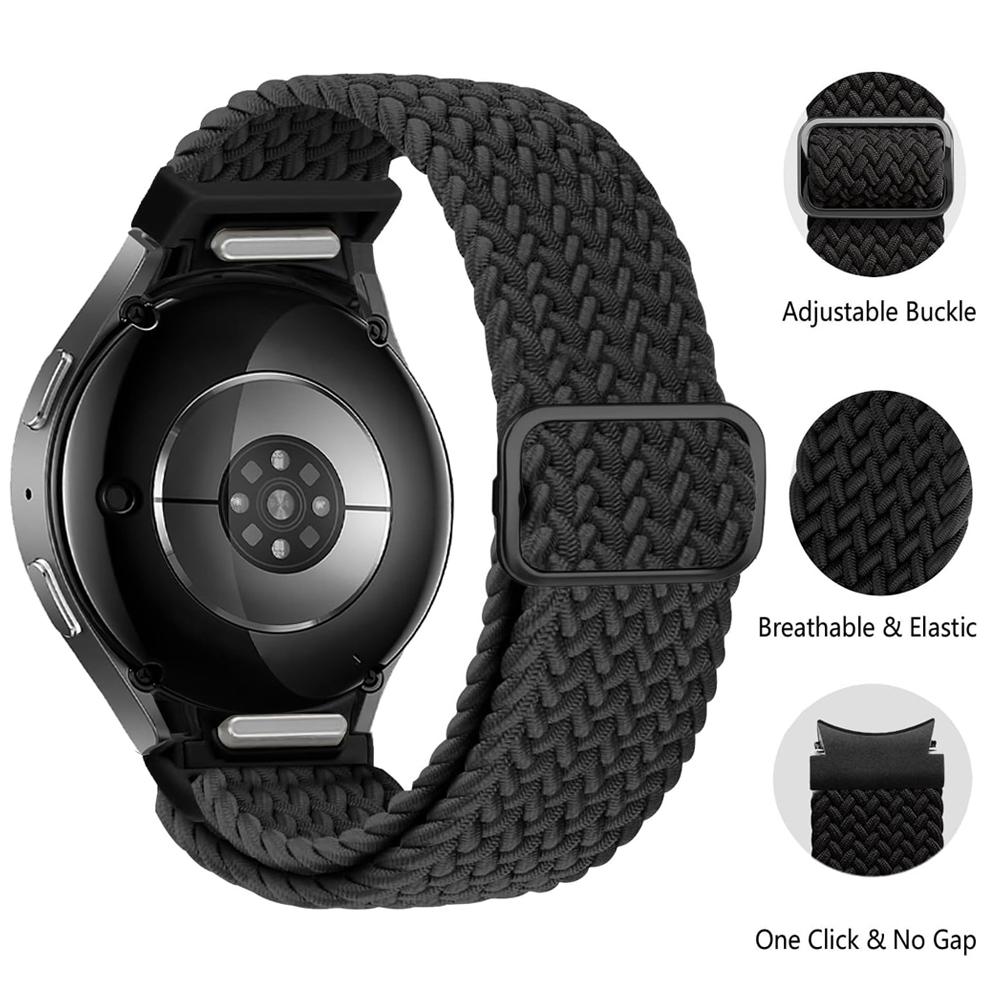 Band For Samsung Galaxy Watch 7 FE 5 Pro 4 6 Classic 44mm 40mm No Gaps Braided Wrist Sport Bracelet Correa Galaxy Watch 7 Straps