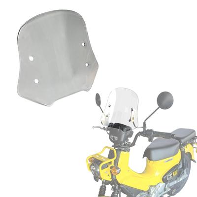 WAITREE Windshield for Motorcycles and Mopeds [Installation Video Included] Scooter Windscreen, Wind Deflector Visor, Windproof Screen, Motorcycle Fro