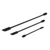 3 stk mini silikon spatelsett forlenge dobbel ende sminkeskrape for lipgloss neglelakk