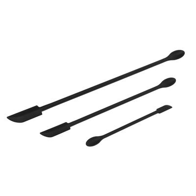3Pcs Mini Silicone Spatula Set Lengthen Double End Makeup Scraper for Lip Gloss Nail Polish