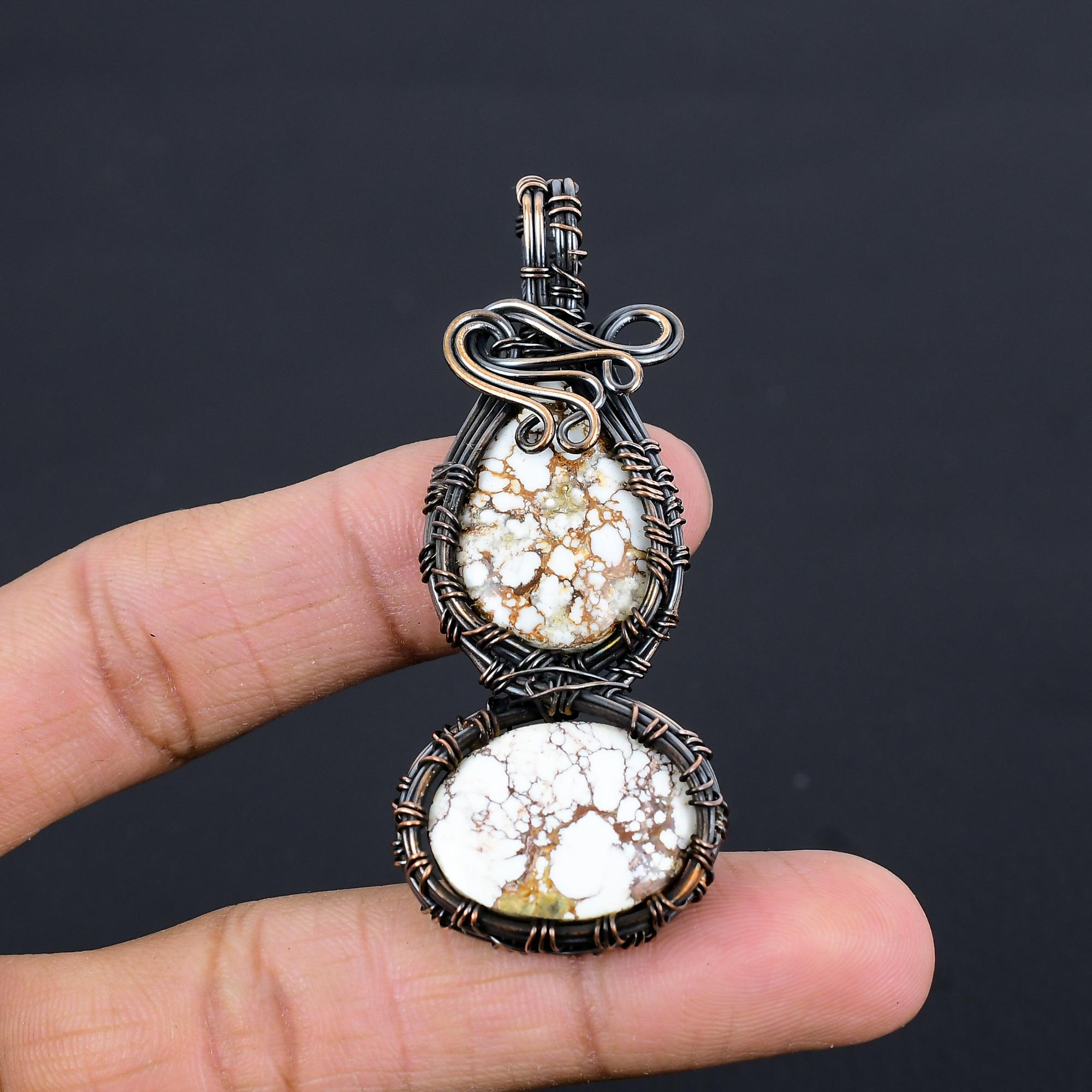 

Кулон Дикая Лошадь, Ювелирные изделия с драгоценными камнями, Кулон ручной работы, обернутый медной проволокой 999 пробы, Ювелирные изделия новейшего дизайна 2.55 Inches