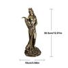 Goddess Fortune Statue Resin Miniature Greek Luck Lady Statue Good Fortune Sculpture Exquisite Home Interior Ornament for