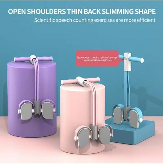 Six-Strand Multifunctional Pedal Resistance Trainer for Weight Loss