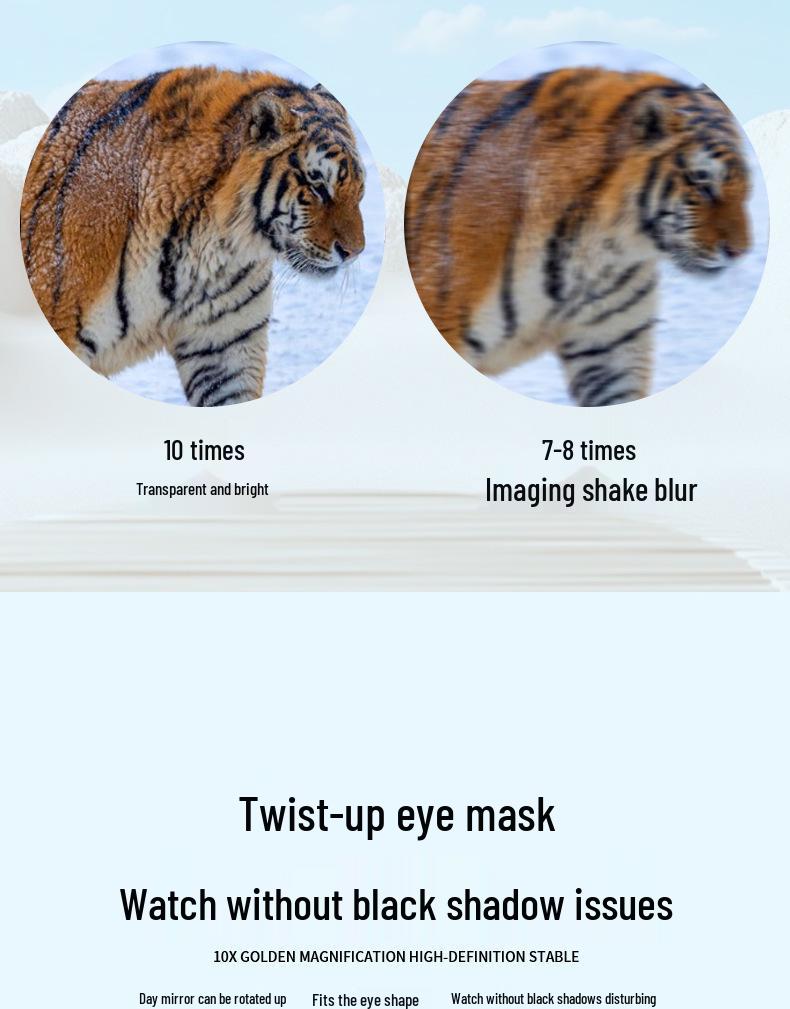 Kids' Tiger Shark 10X25 HD Outdoor Binoculars