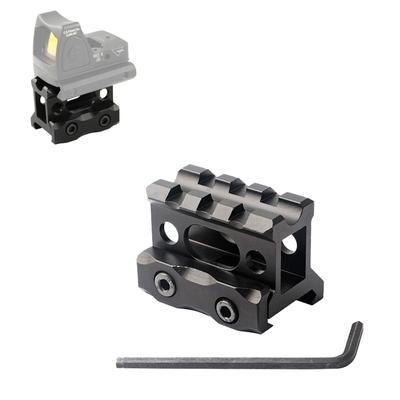 Support de montage pour rail Picatinny 20 mm, hauteur 1" et support de montage court pour lunette en alliage d'aluminium