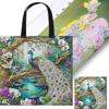 11CT Cat Peacock Owl Parrot Embroidery Kit Personalized Bag Cross Stitch Kit Canvas Bag DIY Sewing Project Bag for Beginners
