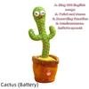 Dancing Cactus EducationToy Repeat Talking Songs Wriggle Plush Singing Toy Kids Baby Christmas Gifts Interactive Stuffed Plushie