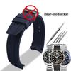 Cinturino in Gomma Curvo da 22mm per Orologio Citizen Light Kinetic Energy BN0190 BN0191-80LBN-17E Immersioni BN0193 Cinturino in Silicone da Uomo