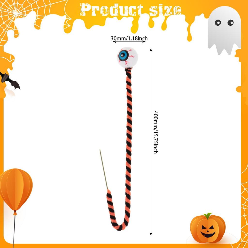 10 Pieces Halloween Eyeballs Picks Decor DIY Crafts Scary Branch for Festival