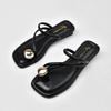 Fashion Luxury Shoes for Women Leather Flip Flops Woman Hiking Sandal Mules Women's Slippers Summer Shoes Sale Ladies Slides Tongs Femme