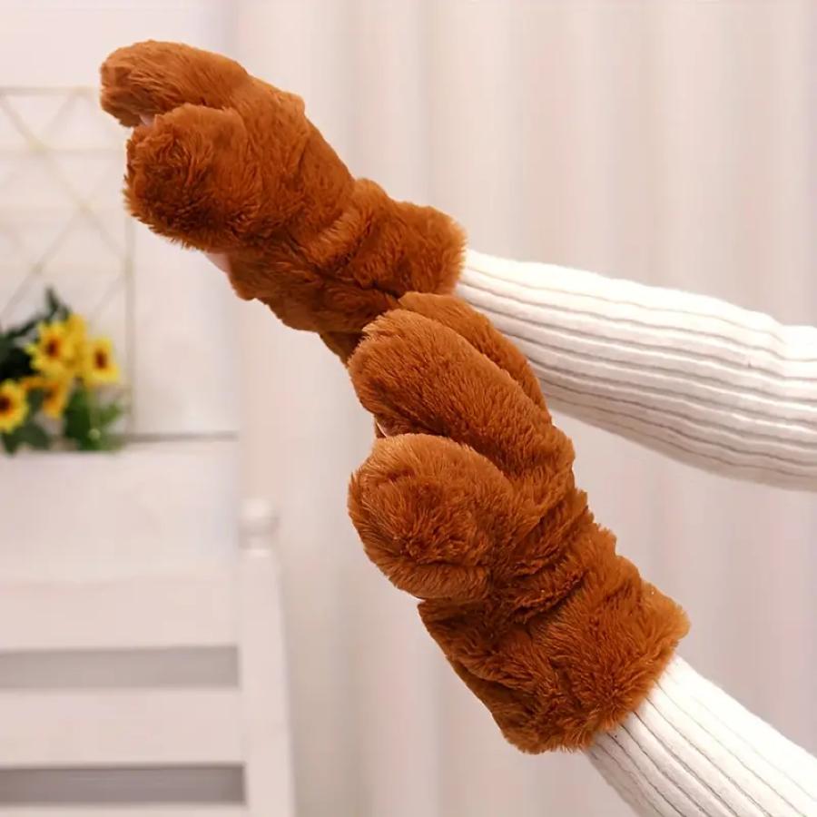 Cosplay Anime Zampe Pellicciose Artigli Animali Guanti Zampe Manopole Invernali Tute Pellicciose Per Bomboniere Adulti Bambini