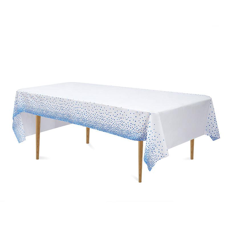 Polka Dot Party Tablecloth PEVA Waterproof and Oil-proof Disposable Party Tablecloth Party Tablecloth