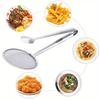 Stainless Steel Oil Splatter Filter Multi Functional Kitchen Tool for Frying Cooking and Grease Straining with Ergonomic Handle