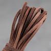 Corda Sottile Piatta in Vera Pelle di Mucca Scamosciata, 5 Metri, 3x2mm, Filo per Braccialetti Fai-da-te, Collane, Corda per Appendere, Cordino Decorativo, Accessori