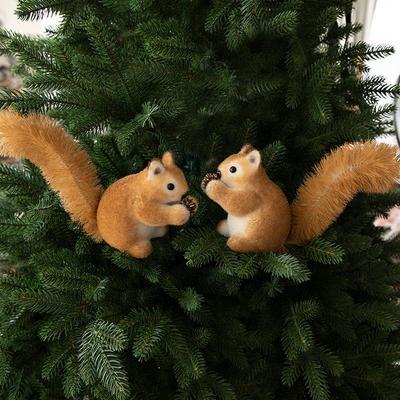 Christmas Squirrel Ornament: Cute and Creative Tree Pendant Figure In Stock