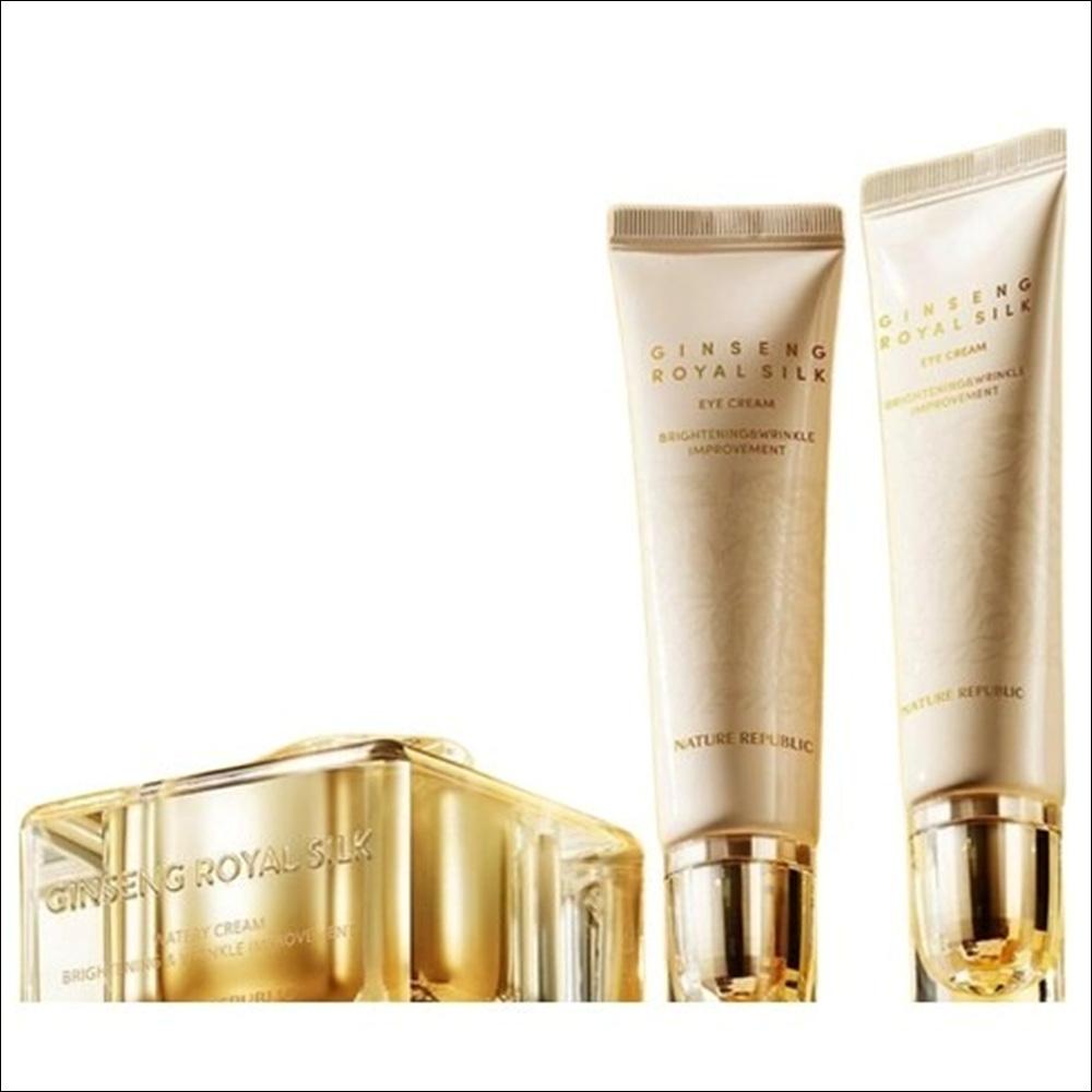 Nature Republic Ginseng Royal Silk Watery Cream & Eye Cream 3-Item Set (Watery Cream 60ml + Eye Cream 30ml x 2ea)