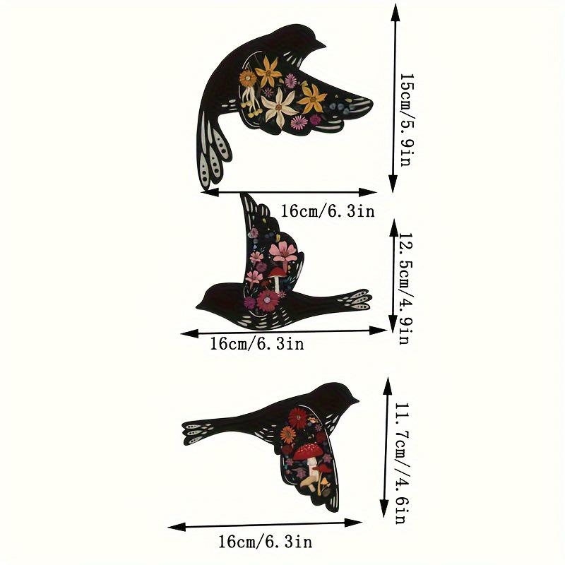 

Creative Little Bird Wall Sticker and Wooden Sparrow Pendant - Bird Lover s Decorative Wall Hanging As shown