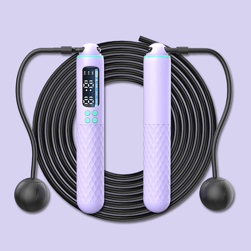 Weighted Cordless Smart Counting Jump Rope for Junior High Fitness and Exam Prep