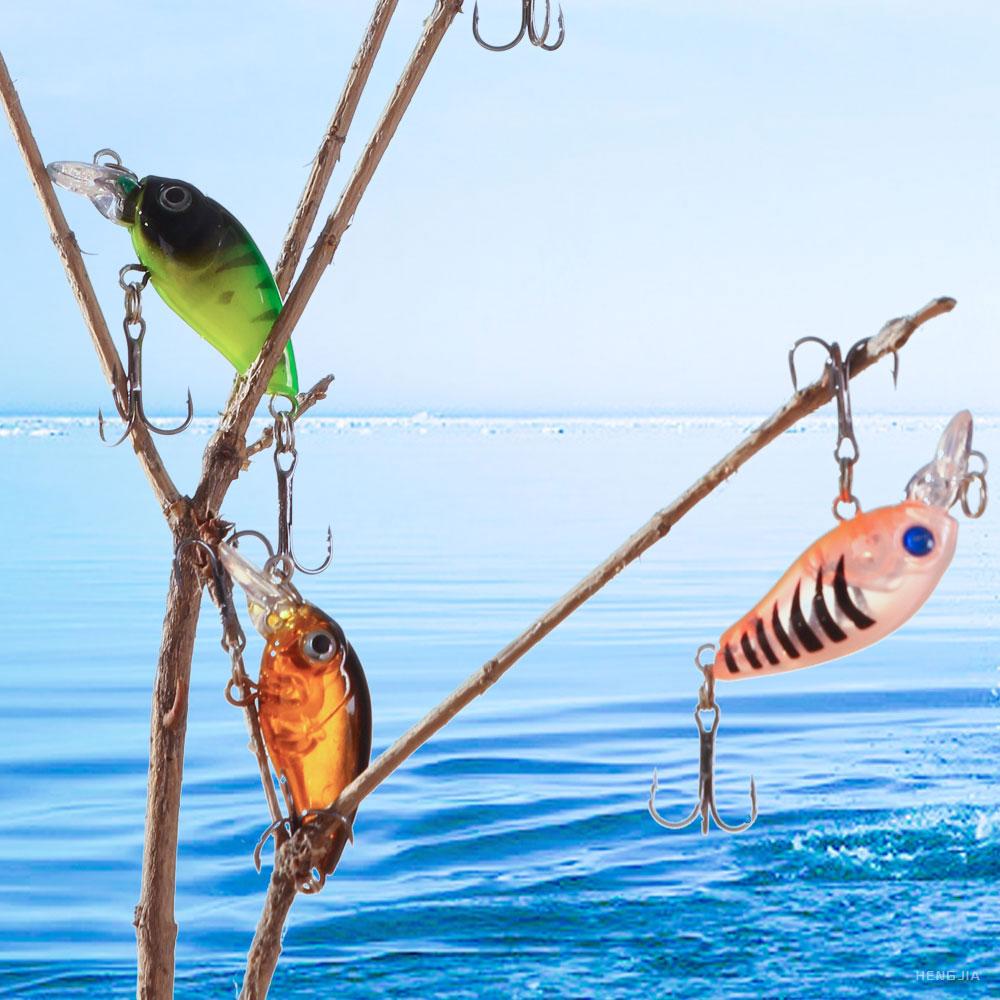 1ks 4,5cm 4g Hengjia Mini Crankbaits s chrastítky Diving Shad Pike Lure