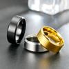 Cross-border European and American Popular, Titanium Steel Matte Ring, Plain Stainless Steel Men's Ring Ring, Amazon Jewelry Wholesale