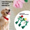 Dog Toy Rose Shape With Squeaky Stimulating Bells And Easy Gripping Handle for Puppies Training Dog Toy