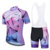 Summer Cycling Wear Short-sleeve Cycling Men's and Women's Quick-dry Breathable Mountain Bikes Silicone Short Shirts, Shorts, and Straps