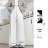 Douyin Mamba Cotton High-Waisted Wide-Leg Sweatpants for Women - 2024 Autumn/Winter Collection