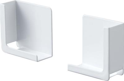 Yamazaki Magnetic Tablet Holder, Tower, White, Approx. W5 X D2.5 X H5cm, Clamp-together, Fits a Variety of Tablet Sizes, 4984
