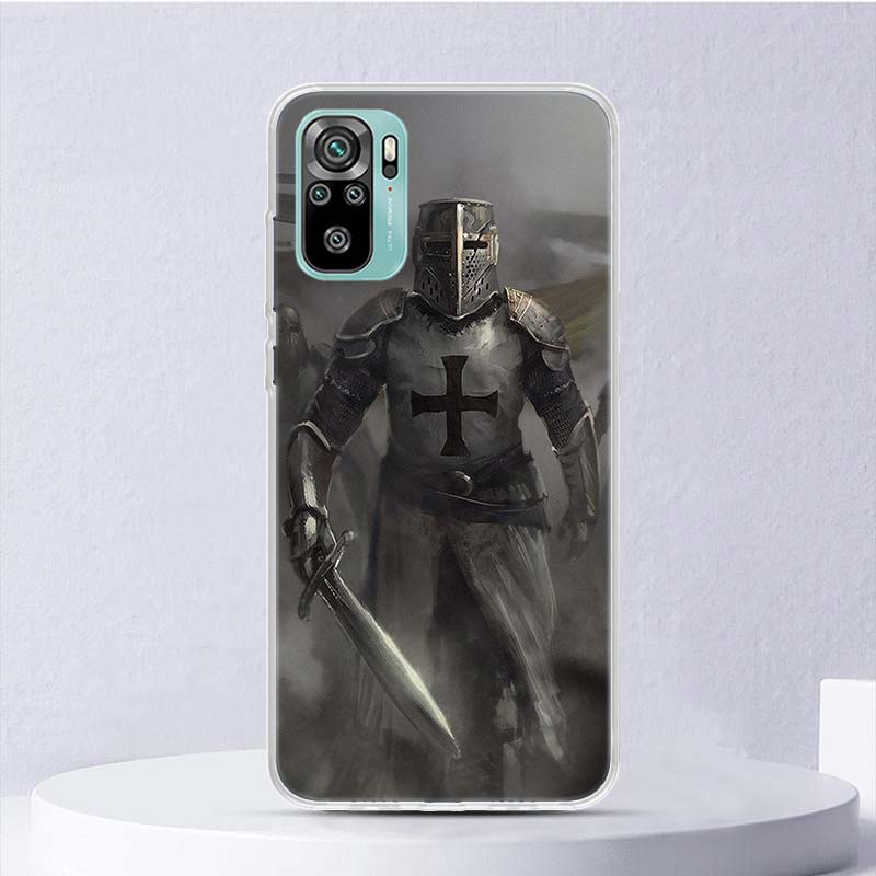 Knights Templar Crusades Soft Case For Xiaomi Redmi Note 14 14S 13 12S 11S 10S 12 11 10 Phone Cover 11T 11E Pro Plus 9 9S Shell