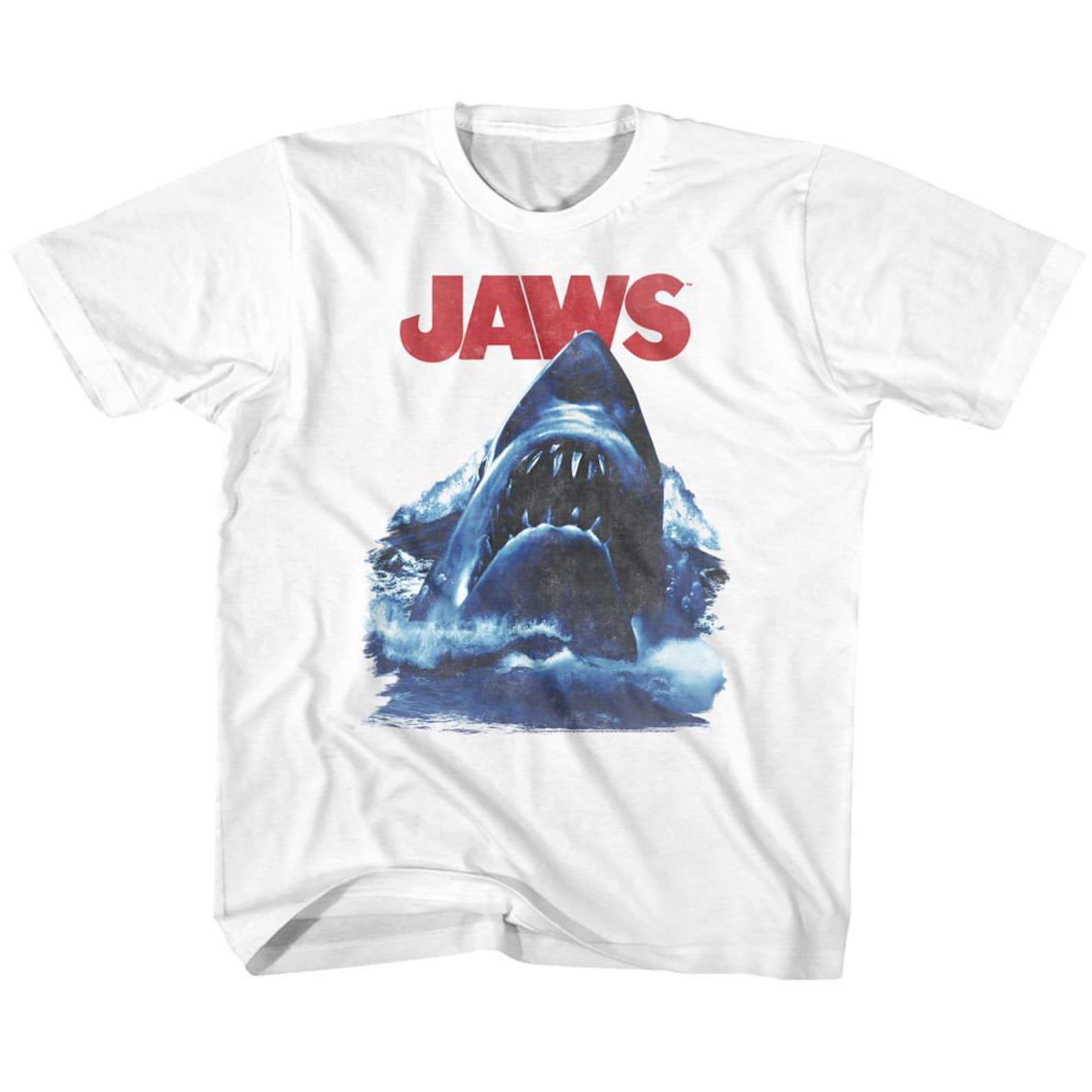 Jaws Bad Waves White Toddler T-Shirt L