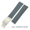 Cinturino per Orologio in Gomma Silicone per Longines Conquest HydroConquest L3 Fibbia Pieghevole Nero Cinturino Impermeabile 21mm 20mm 19mm