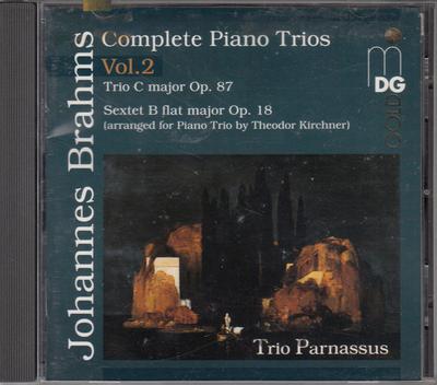 CD PARNASSUS TRIO; JOHANNES BRAHMS - Complete Piano Trios 2  30306562 MDG 1996 Japan Classical Used