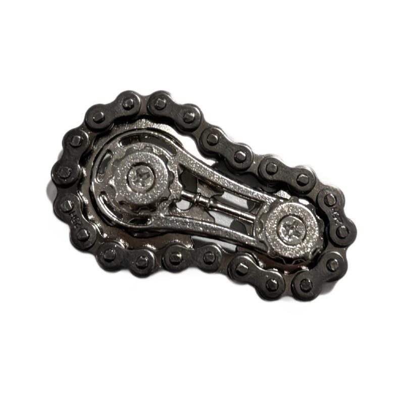Cross-Border Gear Linkage Metal Fidget Spinner Toy