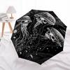 1pc Jellyfish Skulls Automatic Umbrella Design, Cute Cartoon Pattern, Portable Outdoor Umbrella, Perfect, Holiday Gift for Disney fans.I055