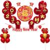 New Year Spring Festival Paper Fan Flower Decorations for Store and Home