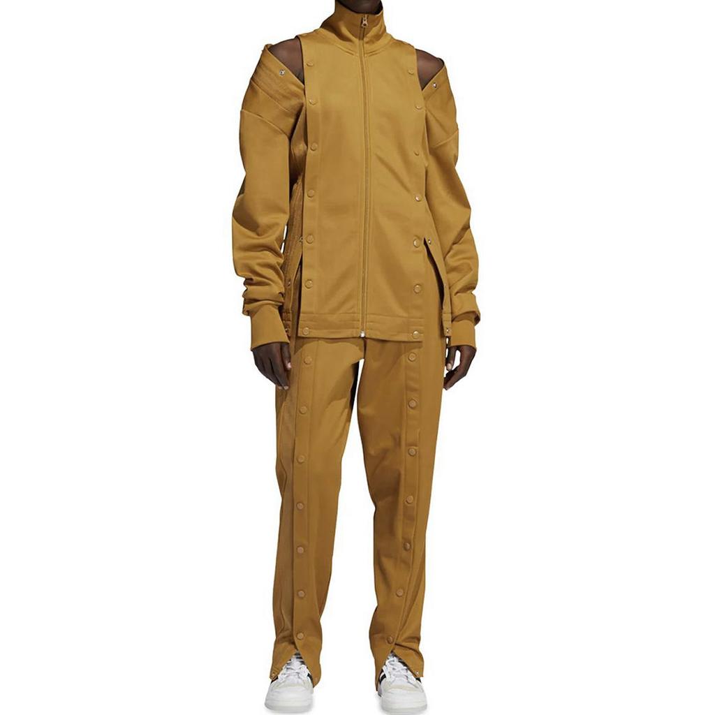 Adidas Originals Trefoil X Ivy Park Samarbeid Ensfargede Treningsbukser Unisex Underdeler Hvetebrown GV1589