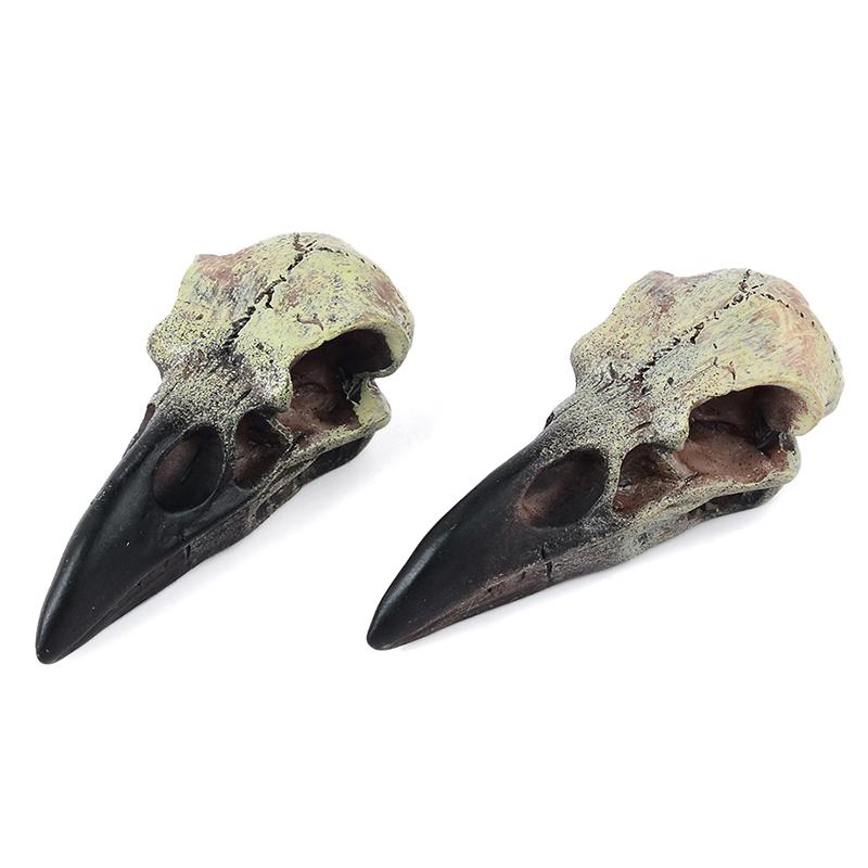 [LA]1Pc Crow Skull Pendant For Adult Halloween Goths Jewelry Resin Raven Skull Pendant Party Decorations Novelty Jewelry Gift
