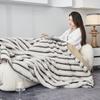 Maillard Faux Rabbit Fur Keep Warm Blanket Autumn Winter High-end Thick Comfortable Bed Blanket for Throw Soft Fluffy Sofa Cover