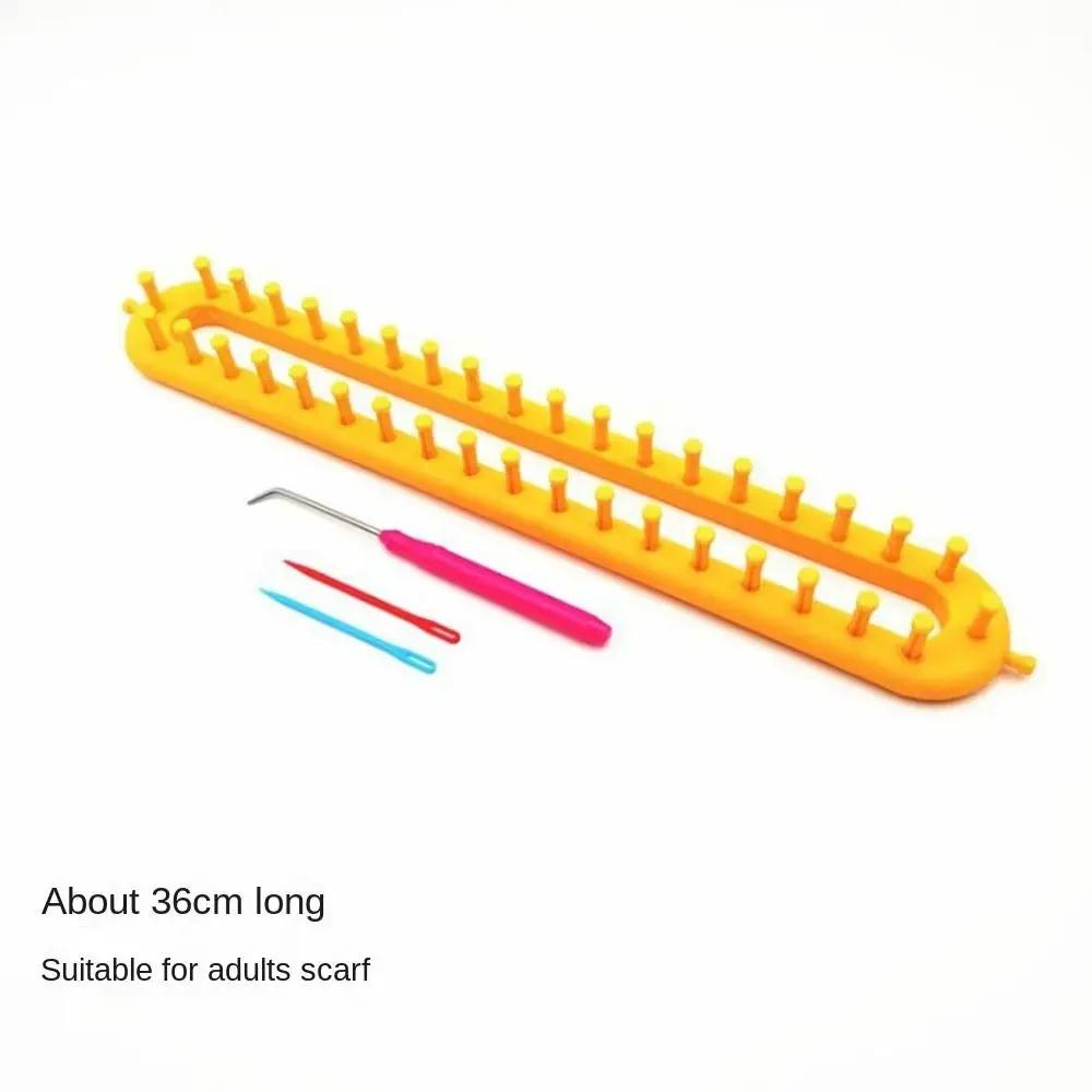 Plastic Weaving Loom Knitting Kit Durable Portable Handmade Craft Rectangle Wool Knitter DIY DIY Machine Sewing Tools