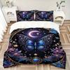 3pcs Celestial Butterfly Print Duvet Cover Set, Cover For Bedroom Guest Room (1 Duvet Cover + 2 Pillowcase, Without Quilt),  Yy250922228