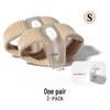 Elastic Perforated Fabric Toe Sleeve and Adjustable Bunion Separator with Transparent Silicone Cap