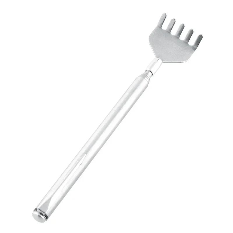 Creative Fashion Stainless Steel Telescopic Extendable Back Scratcher Home Massage Kit Portable Clip-On Tool Home Scratching Mas